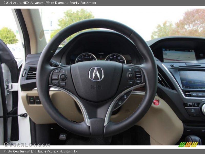 White Diamond Pearl / Parchment 2014 Acura MDX Advance