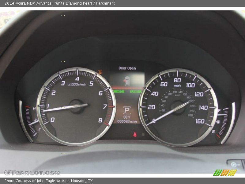 White Diamond Pearl / Parchment 2014 Acura MDX Advance