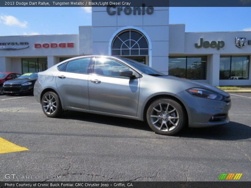 Tungsten Metallic / Black/Light Diesel Gray 2013 Dodge Dart Rallye