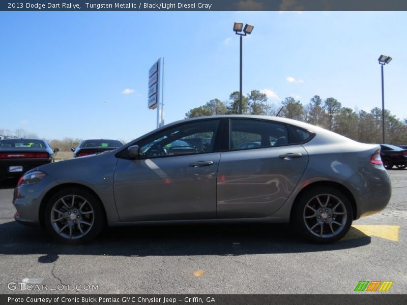 Tungsten Metallic / Black/Light Diesel Gray 2013 Dodge Dart Rallye
