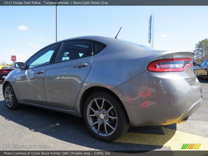 Tungsten Metallic / Black/Light Diesel Gray 2013 Dodge Dart Rallye