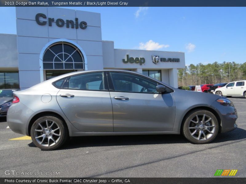 Tungsten Metallic / Black/Light Diesel Gray 2013 Dodge Dart Rallye