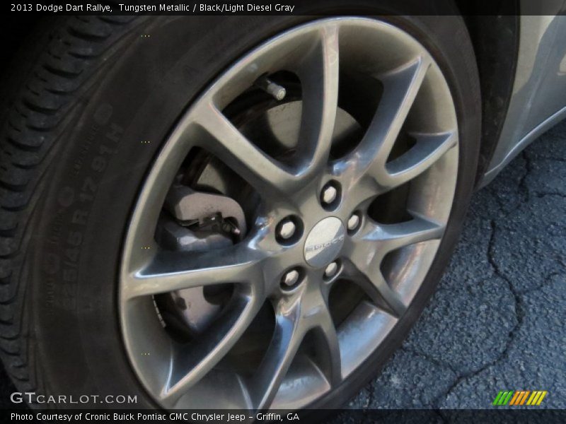 Tungsten Metallic / Black/Light Diesel Gray 2013 Dodge Dart Rallye