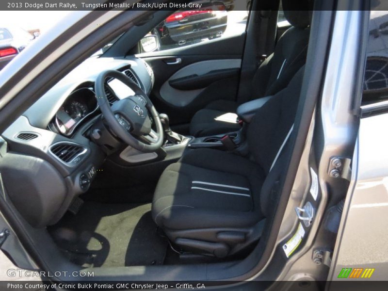 Tungsten Metallic / Black/Light Diesel Gray 2013 Dodge Dart Rallye