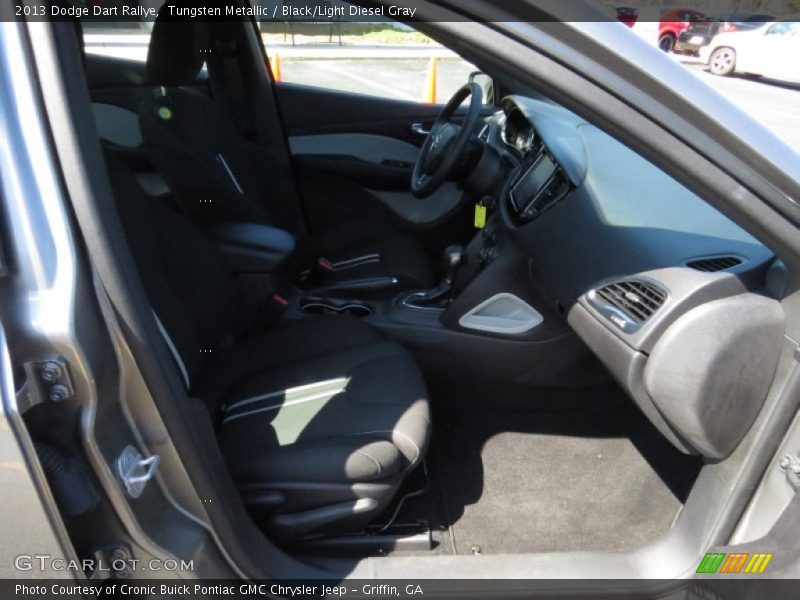 Tungsten Metallic / Black/Light Diesel Gray 2013 Dodge Dart Rallye