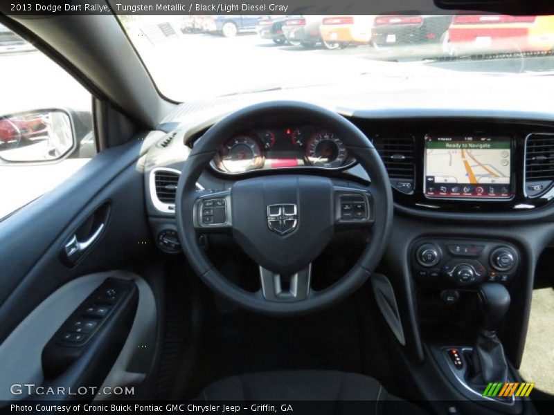 Tungsten Metallic / Black/Light Diesel Gray 2013 Dodge Dart Rallye