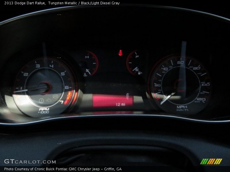 Tungsten Metallic / Black/Light Diesel Gray 2013 Dodge Dart Rallye