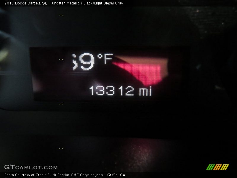 Tungsten Metallic / Black/Light Diesel Gray 2013 Dodge Dart Rallye