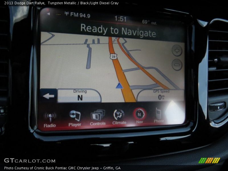 Tungsten Metallic / Black/Light Diesel Gray 2013 Dodge Dart Rallye