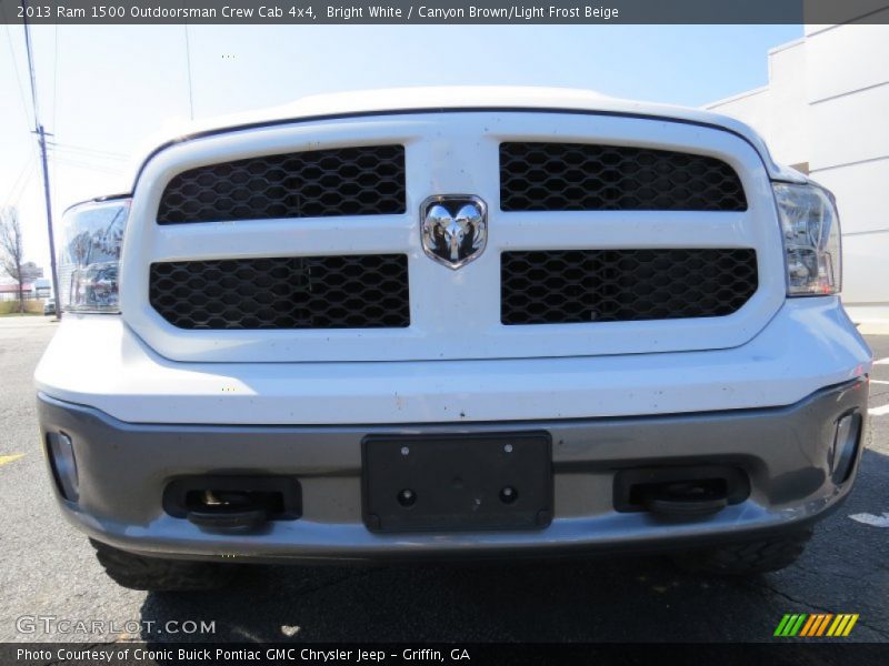 Bright White / Canyon Brown/Light Frost Beige 2013 Ram 1500 Outdoorsman Crew Cab 4x4