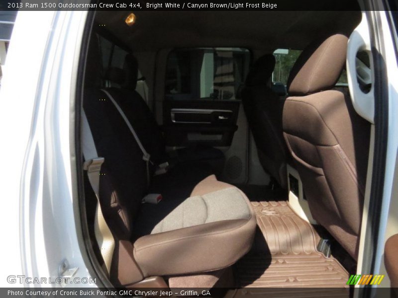 Bright White / Canyon Brown/Light Frost Beige 2013 Ram 1500 Outdoorsman Crew Cab 4x4