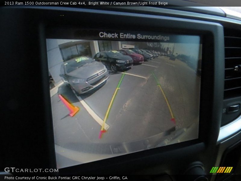 Bright White / Canyon Brown/Light Frost Beige 2013 Ram 1500 Outdoorsman Crew Cab 4x4