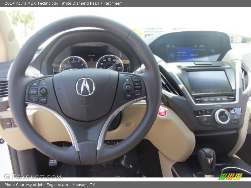 White Diamond Pearl / Parchment 2014 Acura MDX Technology