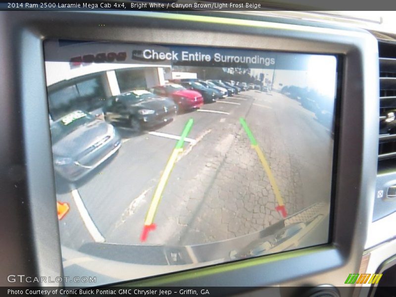Bright White / Canyon Brown/Light Frost Beige 2014 Ram 2500 Laramie Mega Cab 4x4