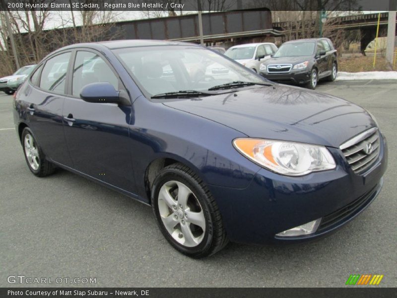 Regatta Blue Metallic / Gray 2008 Hyundai Elantra SE Sedan