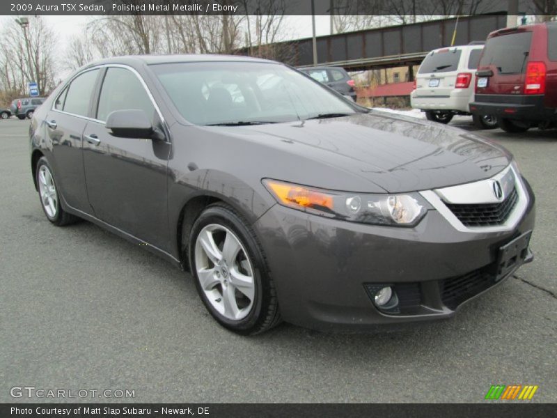 Polished Metal Metallic / Ebony 2009 Acura TSX Sedan