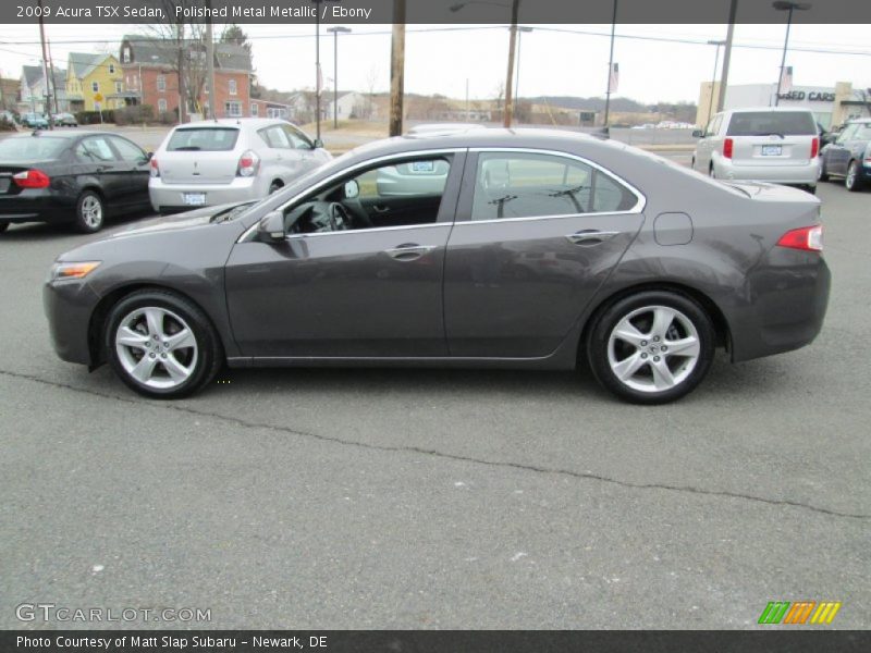 Polished Metal Metallic / Ebony 2009 Acura TSX Sedan