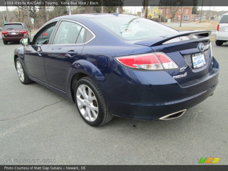 Kona Blue Mica / Black 2009 Mazda MAZDA6 s Touring