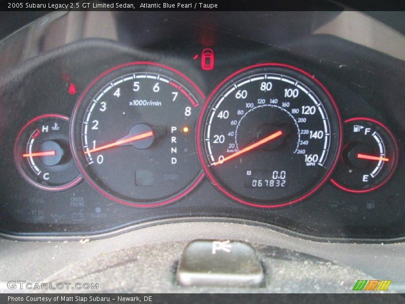 Atlantic Blue Pearl / Taupe 2005 Subaru Legacy 2.5 GT Limited Sedan