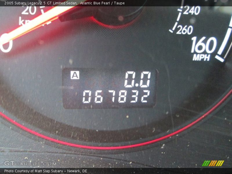 Atlantic Blue Pearl / Taupe 2005 Subaru Legacy 2.5 GT Limited Sedan