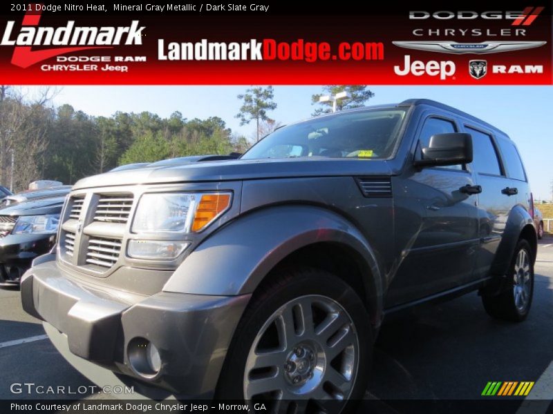 Mineral Gray Metallic / Dark Slate Gray 2011 Dodge Nitro Heat