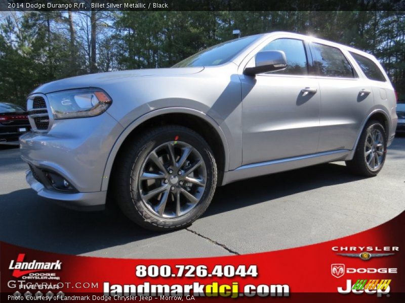 Billet Silver Metallic / Black 2014 Dodge Durango R/T