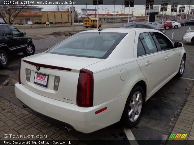 White Diamond / Light Gray 2007 Cadillac STS V6