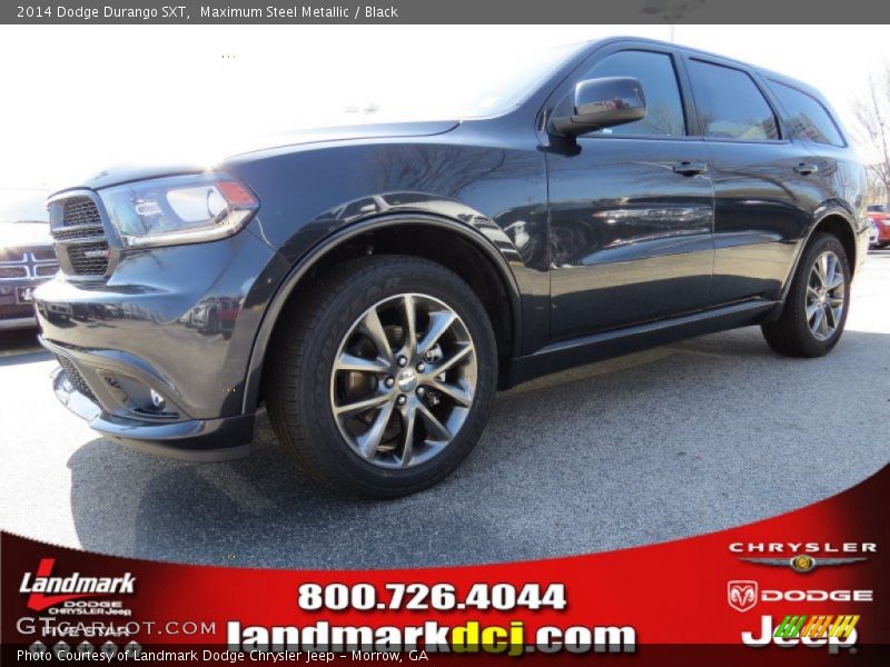 Maximum Steel Metallic / Black 2014 Dodge Durango SXT