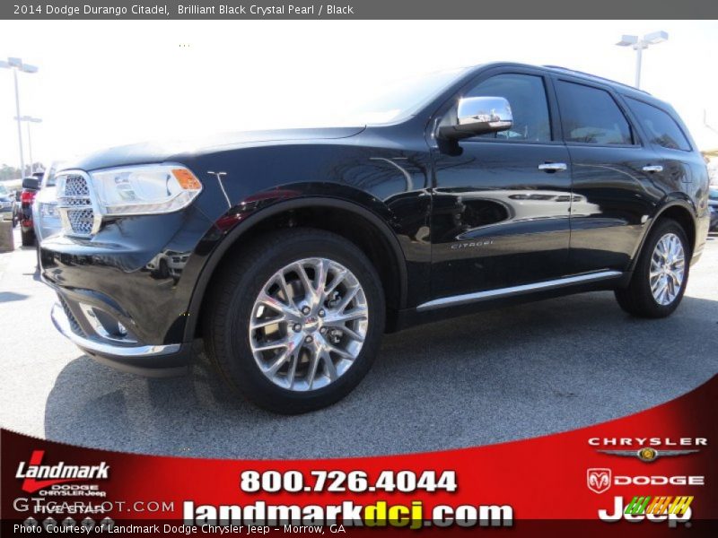 Brilliant Black Crystal Pearl / Black 2014 Dodge Durango Citadel