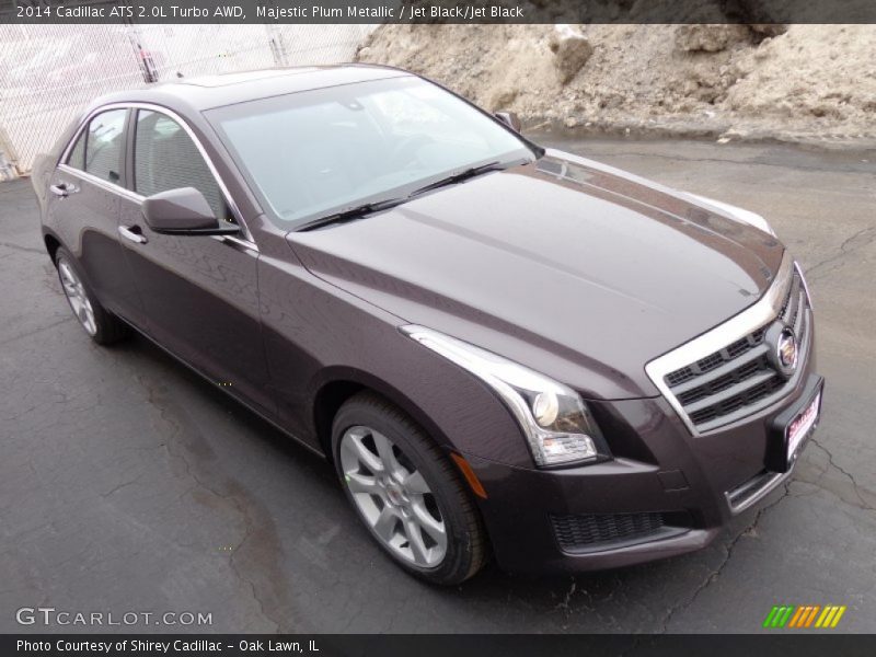Majestic Plum Metallic / Jet Black/Jet Black 2014 Cadillac ATS 2.0L Turbo AWD