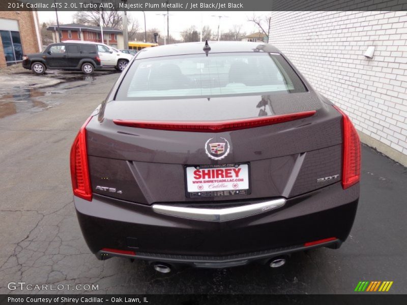 Majestic Plum Metallic / Jet Black/Jet Black 2014 Cadillac ATS 2.0L Turbo AWD