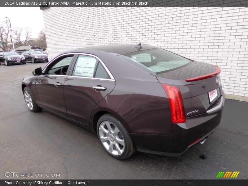 Majestic Plum Metallic / Jet Black/Jet Black 2014 Cadillac ATS 2.0L Turbo AWD