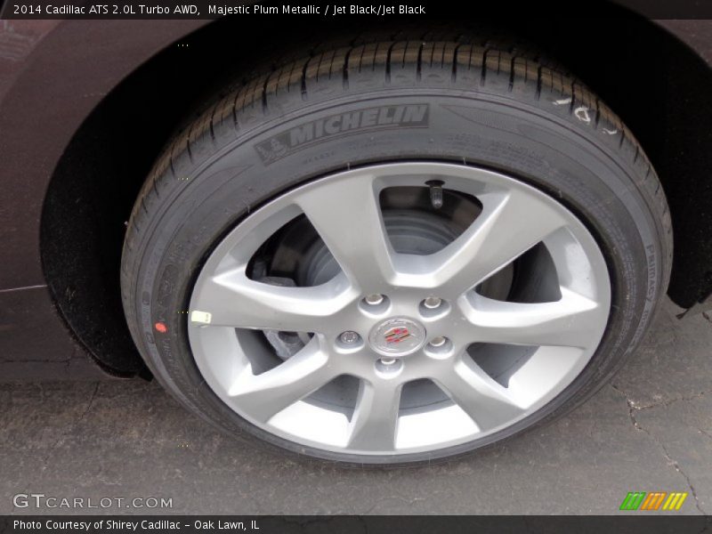Majestic Plum Metallic / Jet Black/Jet Black 2014 Cadillac ATS 2.0L Turbo AWD