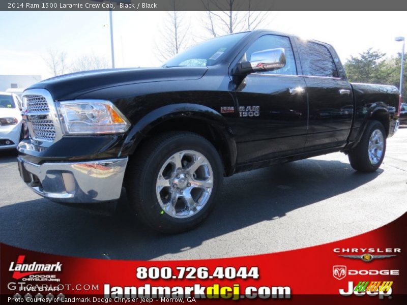 Black / Black 2014 Ram 1500 Laramie Crew Cab