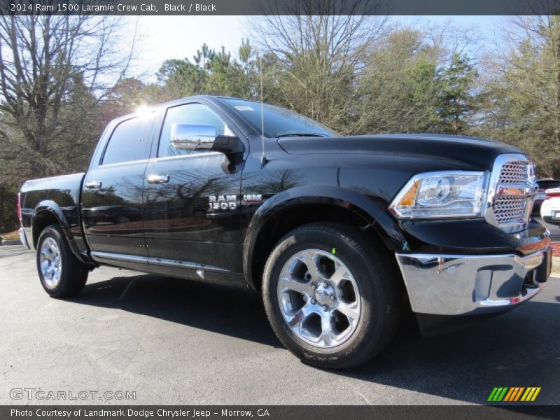 Black / Black 2014 Ram 1500 Laramie Crew Cab