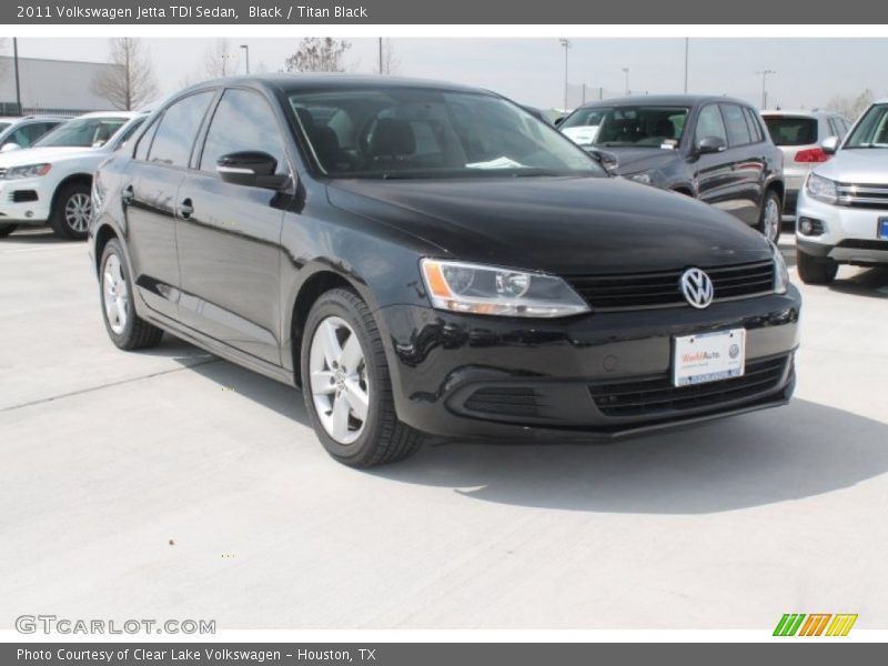 Black / Titan Black 2011 Volkswagen Jetta TDI Sedan