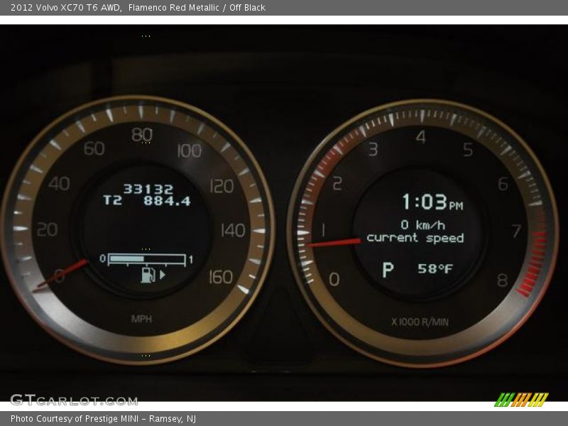 Flamenco Red Metallic / Off Black 2012 Volvo XC70 T6 AWD