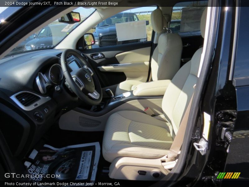 Pitch Black / Black/Light Frost Beige 2014 Dodge Journey SXT