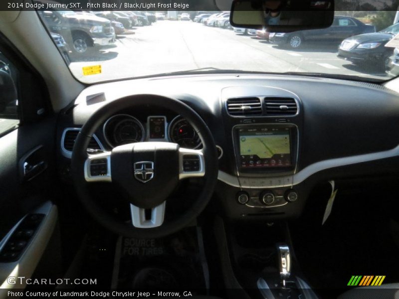 Pitch Black / Black/Light Frost Beige 2014 Dodge Journey SXT