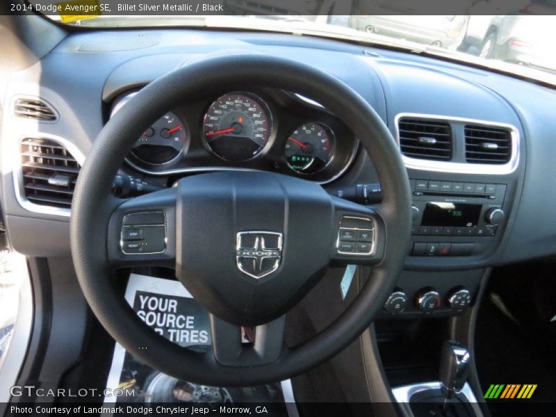 Billet Silver Metallic / Black 2014 Dodge Avenger SE