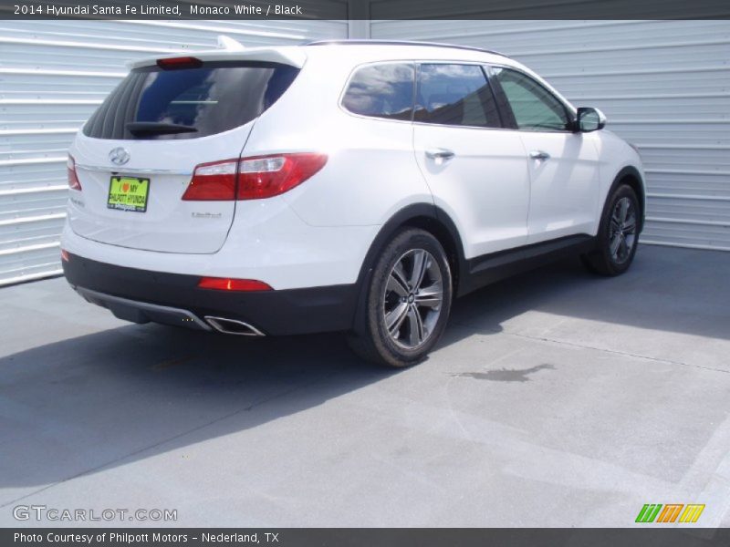 Monaco White / Black 2014 Hyundai Santa Fe Limited