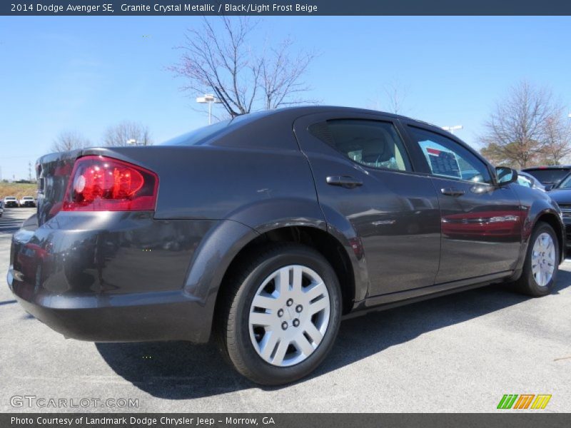 Granite Crystal Metallic / Black/Light Frost Beige 2014 Dodge Avenger SE
