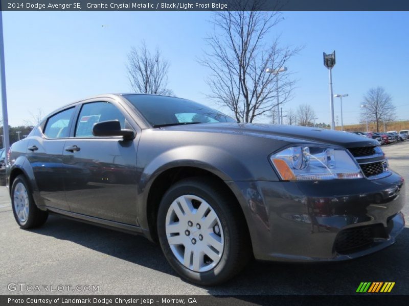 Granite Crystal Metallic / Black/Light Frost Beige 2014 Dodge Avenger SE