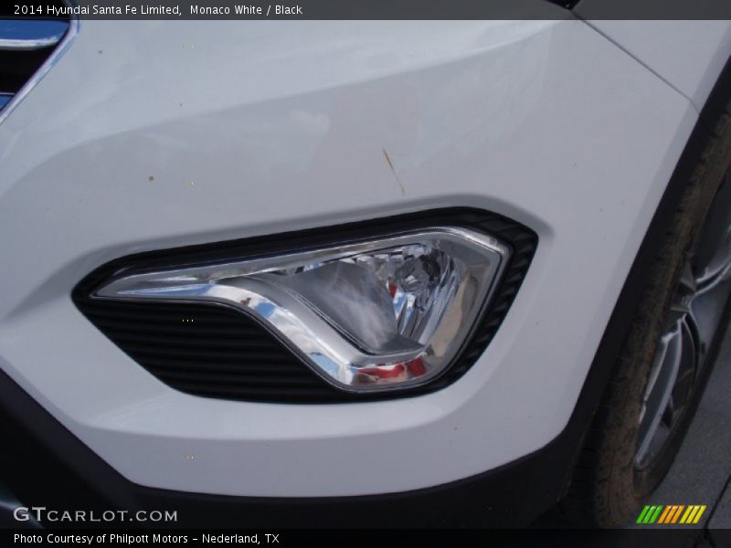 Monaco White / Black 2014 Hyundai Santa Fe Limited