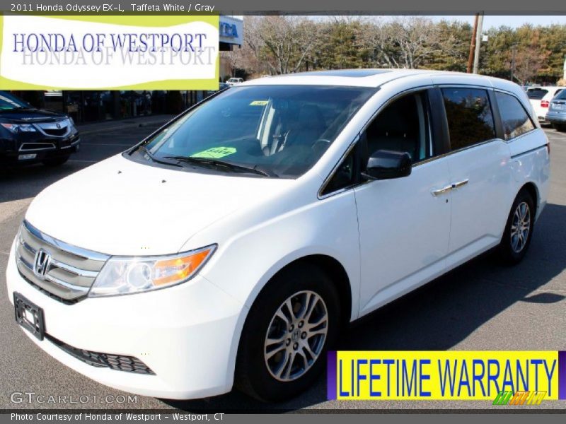 Taffeta White / Gray 2011 Honda Odyssey EX-L