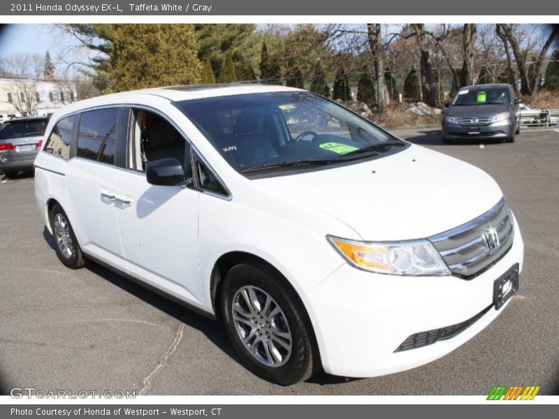 Taffeta White / Gray 2011 Honda Odyssey EX-L