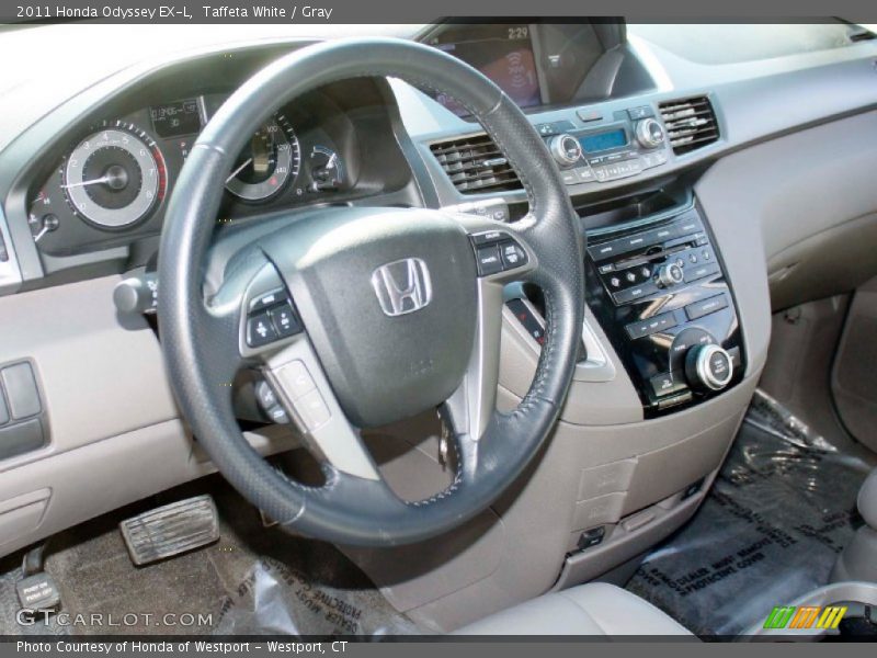 Taffeta White / Gray 2011 Honda Odyssey EX-L