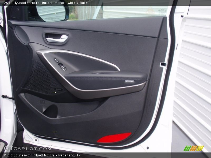 Monaco White / Black 2014 Hyundai Santa Fe Limited