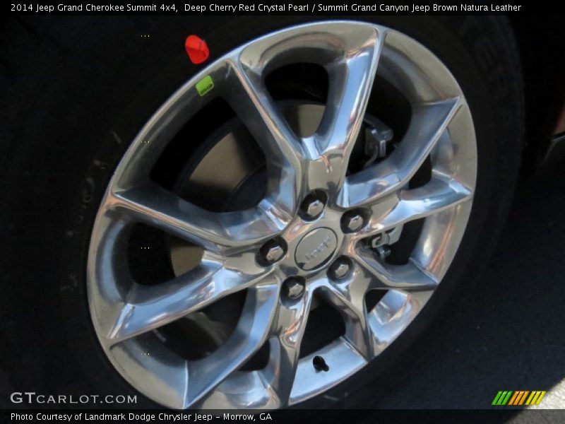Deep Cherry Red Crystal Pearl / Summit Grand Canyon Jeep Brown Natura Leather 2014 Jeep Grand Cherokee Summit 4x4