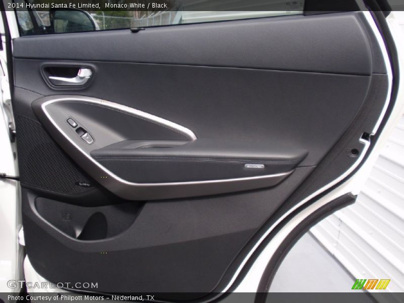 Monaco White / Black 2014 Hyundai Santa Fe Limited